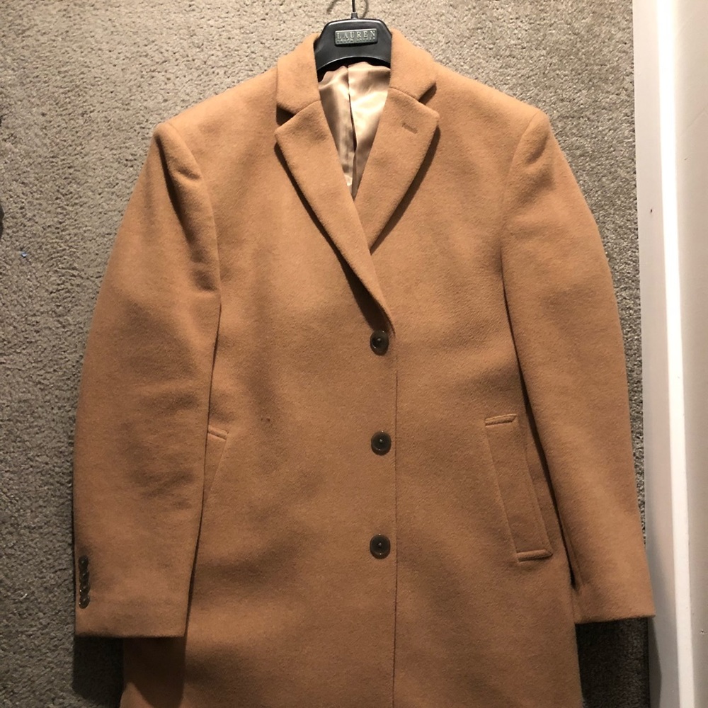 Calvin Klein Camel Topcoat